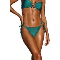 LIPSY Bikini-Hose Lipsy seitlich gebundene Bikinihose mit Kunstharz (1-St)
