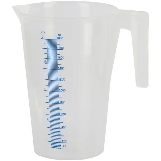 Kerbl Messbecher Kunststoff mit Skala, stapelbar transparent - 291196
