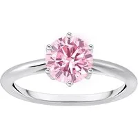 THOMAS SABO Fingerring Schmuck Silber 925 Ring Solitär, mit Zirkonia (synth)