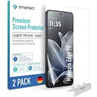 smartect Displayschutzfolie TPU Schutzfolie Klar für Motorola Edge 70, Set, 2 Stück, Panzerfolie Bildschirm Displayfolie