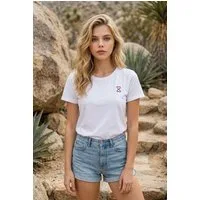 Zuckerwatte T-Shirt 25215 aus feinster Baumwolle mit dezenter Stickerei