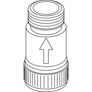 Ideal Standard RV-Anschluß G3/8 DW15, Chrom A962140AA