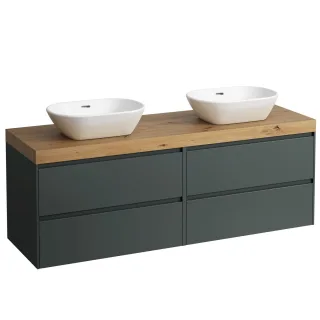 Laufen Waschtischunterschrank und Waschtisch-Platte LANI 495x1570x580 H4065941122661