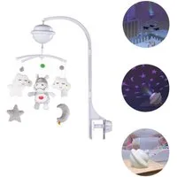 Chipolino Mobile MILD023, Bluetooth-Funktion, Projektor, Plüschfiguren, Universalklemme