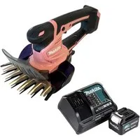 Makita Akku-Grasschere UM 600 DSMP 12 V max 160 mm Pink + 1x Akku 4,0 Ah + Ladegerät