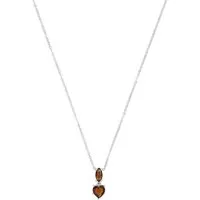 Amor Kette mit Anhänger Schmuck Geschenk, Herz, mit Glasstein