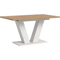 Home affaire Esstisch Motus, ausziehbar 150 -190 cm, inklusive 40 cm Einlegeplatte (Set, 1-St), V-Gestell mit Bodenplatte, Tisch, Küchentisch, Esszimmer, Küche