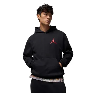 Nike - "Air Jordan Jumpman" Hoodie zum Überziehen für Herren (Schwarz/Rot)