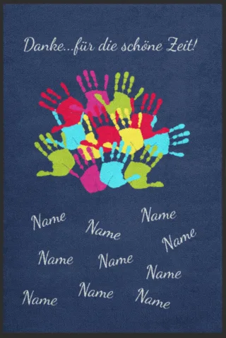 Abschiedsgeschenk Fussmatte Kindergarten 6015 | Größe: 60 cm x 80 cm