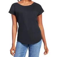 Mantis T-Shirt 1er/2er Pack Damen Loose Fit T-Shirt für Frauen u. Mädchen (1-tlg) Geschwungener Saum