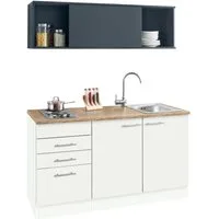 OPTIFIT Pantryküche Mini, Breite 150 cm, mit Kochfeld und Einbau-Spülbecken