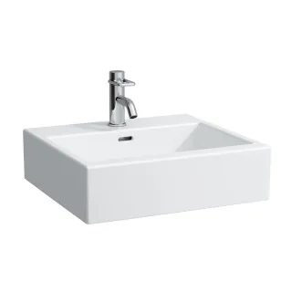 LAUFEN Aufsatzwaschtisch Living City 500x460, weiß,Unterseite geschliffen, 81743.2, 8174320001091 H8174320001091