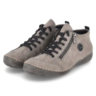Rieker Halbschuhe  Grau - Gr. 36 -  Textil