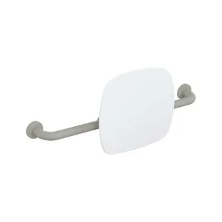 Hewi 801 Rückenstütze 801.51B916195 Wandabstand 150mm, matt, Lehne signalweiß, felsgrau