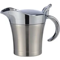 Haushalt International Sauciere Edelstahl Thermo-Sauciere, (1-tlg), mit praktischer Einhand-Bedienung