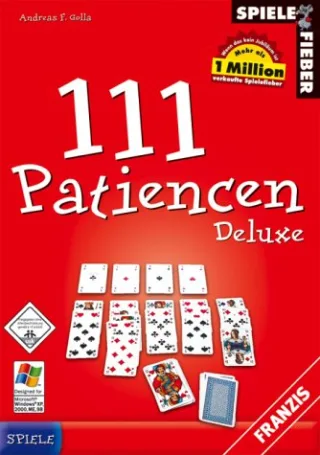 Spielefieber CD-ROMs : 111 Patiencen Deluxe 1 CD-ROM in Kst.-Box Für Windows 95 98 98 SE ME XP. Z. Tl. Shareware