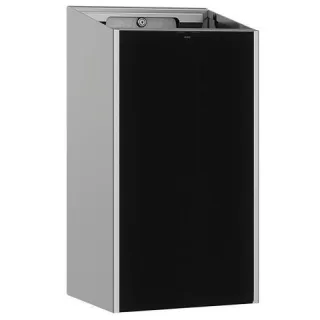 KWC Aquarotter Abfallbehälter, EXOS, Edelstahl, AP, 300x572x250 mm, Front ESG schwarz, 30l, 36000087 3600008763