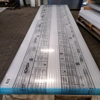 Doppelstegplatte Acrylglas | 16 mm | Breite 980 mm | Länge 4,5 m | klar