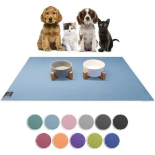 SANOZOO ® - Napfunterlage - Öko-Tex und Made in Germany hellblau 80 cm, 80 cm