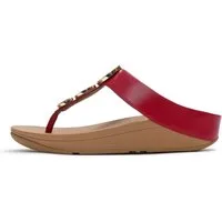 Fitflop HALO BEAD-CIRCLE METALLIC TOE-POST SANDALS Dianette Pool Slides, Pantolette mit dämpfender Zwischensohlentechnologie