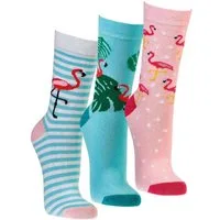 TippTexx 24 Freizeitsocken 6 Paar modische Damensocken schöne Trend Socken Baumwolle bunt (6 Paar) hochwertig gekämmte Baumwolle, handgekettelt