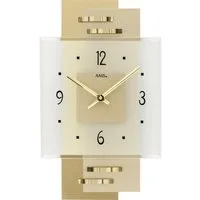 AMS Wanduhr W9241 (Quarzuhr,Holz,Wohnzimmer,Esszimmer,Küche,Made in Germany,Büro,Flur)