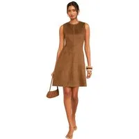 Love & Roses Minikleid Love & Roses Kunstleder-Minikleid in Wickeloptik (1-tlg)