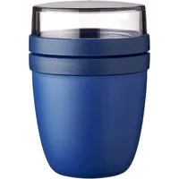 Mepal Lunchbox Lunchpot Ellipse Mini, 300 + 120 ml, Vivid Blue, Polypropylen (PP), PCTG, Vivid Blue, für Tiefkühler, Mikrowelle & Spülmaschine geeignet