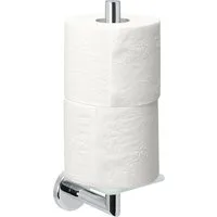 bremermann Toiletten-Ersatzrollenhalter Bad-Serie LUCENTE - mit Glasboden, aus Glas und Edelstahl (1-St)