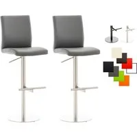 CLP Barhocker Cadiz Kunstleder (Set, 2er), Kunstleder, höhenverstellbar, bis 240 kg
