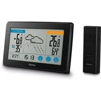 Hama Wetterstation mit Außensensor, Funk, Innen-/Außentemperatur Wetterstation (Wettervorhersage/Touch-Display)