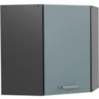 Vicco Eckhängeschrank R-Line, Blau-Grau/Anthrazit, 57 cm (1-St)