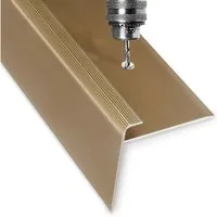 Karat Treppenkantenprofil Cosinus F, Treppenkantenschutz, verschiedene Farben & Größen, Für Bodenbeläge mit 7 – 8 mm Höhe