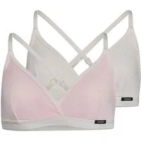 Skiny Bustier Mädchen Bustier 2er Pack Cotton Elastic (Packung, 2-tlg) Unterbrustband