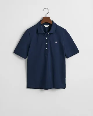 GANT - Shield Piqué Poloshirt evening blue - Gr. - M