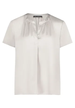 Betty Barclay - Satin-Bluse Grau Beige - Gr. - 46