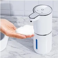 TUWENA Seifenspender Seifenspender Automatisch, 380ml Elektrischer Seifenspender mit Sensor, Wiederaufladbar Seifenspender, IPX5 Wasserdicht für Badezimmer Küche