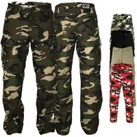 German Wear Motorradhose JEANS-003 Motorradjeans Biker Cargohose mit Schutz Aramidstoff & CE-Protektoren