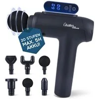 Casativo Massagepistole Massagegerät Massage Gun 20W 6 Köpfen&20 Intensitätsstufen Akkubetrieb, ca. 5 Std. Laufzeit & leiser Brushless-Motor 740g 21 x 18 x 6,6 cm