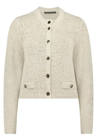 Betty Barclay - Strick-Cardigan Grau Beige - Gr. - 42