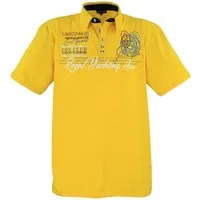 Lavecchia Poloshirt Lavecchia Herren Poloshirt LV-4688 (Gelb, 8XL) Herren Polo Shirt