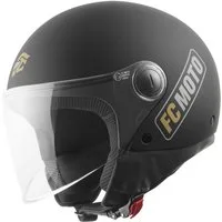 FC-Moto Motorradhelm Square-RS Jethelm, herausnehmbares Innenfutter
