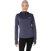 Asics Langarmshirt Asics Damen Langarmshirt Road Winter Hoodie