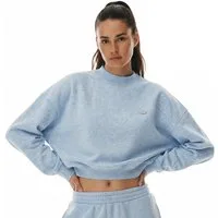 Smilodox Sweatshirt Amelia, Oversize Crop Pullover Langarmshirt Sport Freizeit Streetwear Relaxed Fit Hochwertiger Sweater Metallabel Lässig Atmungsaktiv