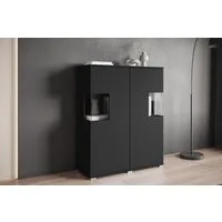 OTTO home Highboard Kenia (1 St), Modernes Highboard mit Glastüren, Breite 100 cm