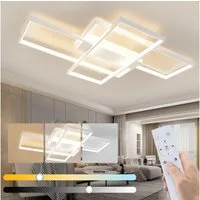 ZMH LED Deckenleuchte Modern Deckenlampe - Große Wohnzimmerlampe Dimmbar 88W, LED fest integriert, 3000-6000k, Deckenbeleuchtung für Wohnzimmer Büro