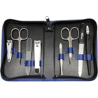 EloModa Maniküre-Kosmetik-Etui 8-teiliges Maniküre-Set Echtleder Etui · Solingen Instrumente · Made, 8 tlg., Made in Germany