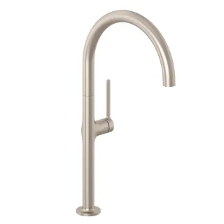 KLUDI-REEF Spültisch-Einhandmischer seitliche Bedienung Stainless Brause Nickel 50803N575