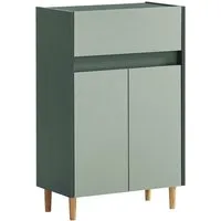 Lomadox Badkommode LOANO-80, Badmöbel Badezimmerschrank Kommode modern in grün