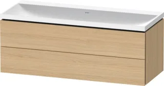 Duravit L-Cube c-shaped Set wandhängend Natur Eiche Matt 1200x480x480 mm - LC6953N30300000 LC6953N30300000